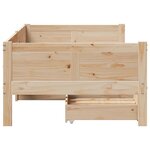 vidaXL Lit de jour avec tiroirs sans matelas 80x200 cm bois massif