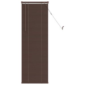 vidaXL Store Vénitien Réglable Marron foncé avec motif 150 x 50 cm PVC
