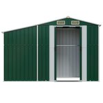 vidaXL Abri de jardin vert 277x93x179 cm acier galvanisé