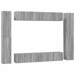 vidaXL Ensemble de meubles TV 10 Pièces Sonoma gris Bois d'ingénierie