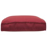 vidaXL Coussin de palette rouge vin pour siège  80x80x12 cm  en tissu Oxford.