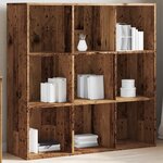 vidaXL Armoire à livres vieux bois 98x29x97 5 cm
