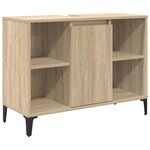 vidaXL Armoire d'évier avec étagère Chêne Sonoma 80 x 33 x 60 cm