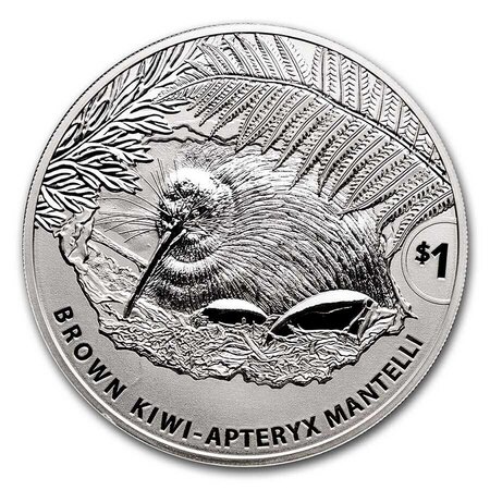 Monnaie de 1 Oz Argent - Kiwi  2021 - 1 dollar