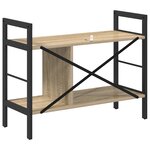 vidaXL Étagère Chêne Sonoma 75 x 30 x 58 5 cm Bois d'ingénierie