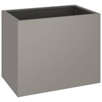 vidaXL Cache-pot de jardin Marron 50 x 32 x 40 cm Acier vieilli