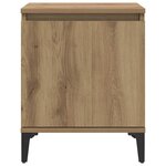 vidaXL Cabinet de chevet chêne artisanal 40 x 30 x 50 cm