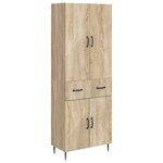 vidaXL Ensemble de Meubles 2 Pièces Chêne Sonoma 66 x 34 5 x 89 5 cm