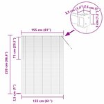 vidaXL Store de Fenêtre avec des rideaux Gris foncé Aluminium