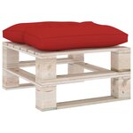 Vidaxl salon de jardin palette 7 pièces avec coussins bois de pin