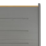 vidaXL Banc d'angle REINE 151cm marron miel et gris bois de pin solide