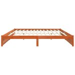 vidaXL Cadre de lit Cire marron 180 x 200 cm Bois de Pin Massif