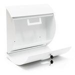 Boite aux lettres mailbox design murale design courrier acier inoxydable blanc