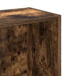 vidaXL Bibliothèque chêne fumé 80x24x76 cm bois d'ingénierie