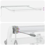 vidaXL Auvent Rétractable Automatique Rouge 350x250 cm