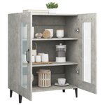 vidaXL Buffet gris béton 69 5x34x90 cm bois d'ingénierie