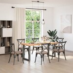 vidaXL Pieds de table à manger en U 2 pièces Anthracite 70 x (72-73) cm Acier