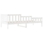 vidaXL Lit de jour sans matelas blanc 90x200 cm bois de pin massif