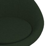 Vidaxl chaise de salle à manger vert foncé velours