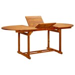 vidaXL Ensemble à manger de jardin 7 Pièces beige tissu et bois massif