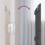 vidaXL Tête de lit murale Gris 82 5x3x60 cm Bois massif de pin