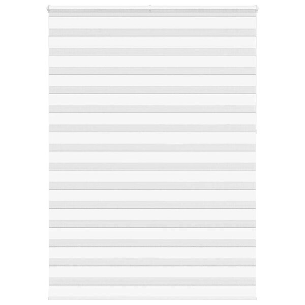 vidaXL Store zèbre blanc 165x230 cm largeur du tissu 160 9cm polyester