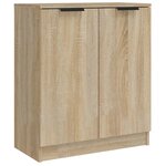 vidaXL Buffets 2 Pièces Chêne sonoma 60x30x70 cm Bois d'ingénierie