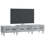 vidaXL Meuble TV Sonoma gris 147 x 34 5 x 30 cm Bois d'ingénierie
