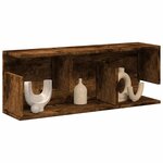 vidaXL Armoire murale 80x20x30 cm chêne fumé bois d'ingénierie