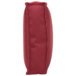 vidaXL Coussin pour dossier de palette Bordeaux 60 x 40 x 12 cm