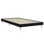 vidaXL Cadre de lit sans matelas noir 100x200 cm bois d'ingénierie