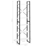 vidaXL Armoire haute blanc 80x30x210 cm bois d'ingénierie