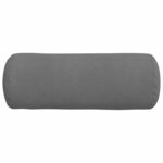 vidaXL Coussins d'accent 2 Pièces Gris foncé Ø 25 x 70 cm