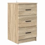 vidaXL Cabinet de chevet avec tiroir Chêne sonoma 38 x 38 x 66 cm