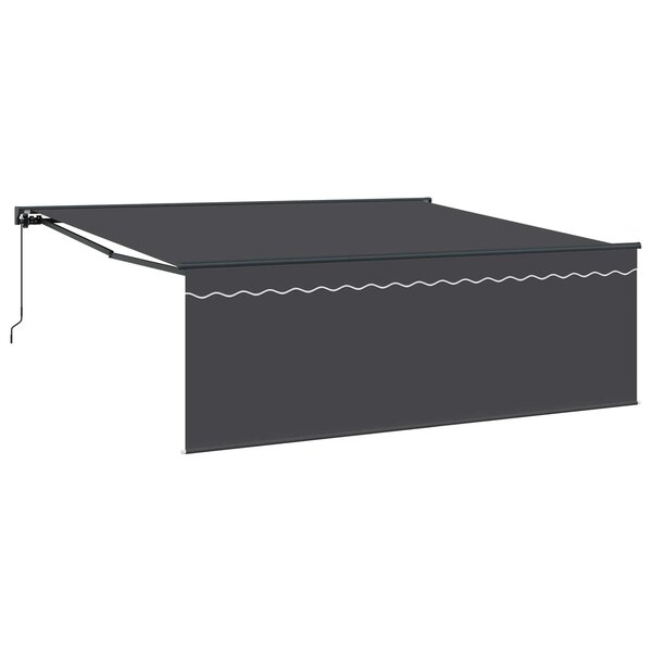 vidaXL Cadre d'auvent Jaune et blanc 350 x 250 cm