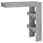 vidaXL Table bar murale Sonoma gris 102x45x103 5 cm Bois d'ingénierie