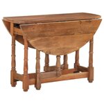 vidaXL Table de salle à manger Rond 110x76 cm Bois de manguier massif