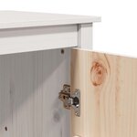 vidaXL Buffet Blanc 83x41 5x100 cm Bois massif de pin