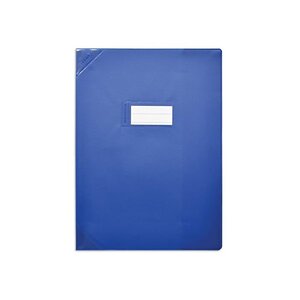 Protège-cahier PVC 150 Strong Line 24x32 cm opaque bleu ELBA
