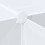 vidaXL Cubes de rangement 20 Pièces avec tiges de suspension PP