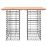 vidaXL Table de jardin Gabion Design 100x70x72 cm Bois massif Douglas