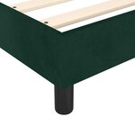 vidaXL Cadre de lit vert foncé 100x200 cm velours