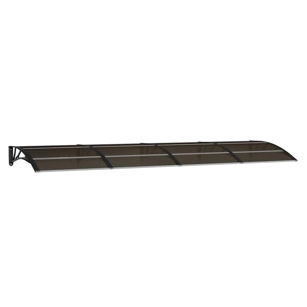 vidaXL Auvent de porte noir 350 x 100 cm en polycarbonate