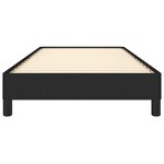 vidaXL Cadre de lit sans matelas noir 80x200 cm tissu