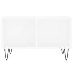 vidaXL Table basse Blanc 60x50x36 5 cm Bois d'ingénierie