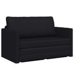 vidaXL Canapé-lit pliant Noir 124 x 71 x 78 cm PVC
