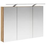 vidaXL Armoire Miroir de Salle de Bain Chêne artisan