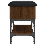 vidaXL Banc à chaussures chêne marron 62x32x45 cm bois d'ingénierie