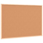 vidaXL Tableau blanc magnétique avec cadre bois de pin massif 80x55 cm