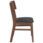 vidaXL Chaises à manger coussins 2 Pièces marron bois massif caoutchouc